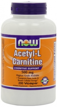 NOW Foods Acetyl L-Carnitine 500mg, 200 Vcaps