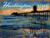 Huntington Beach Pier (Personalized) 14x20 Planked Wood Sign Wall Decor Art