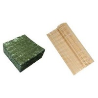 Seaweed Nori for Sushi Making - 50 Full Size Sheets + 1 Sushi Mat