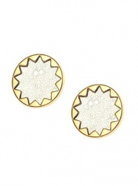 House of Harlow 1960 - White Sand Sunburst Button Studs