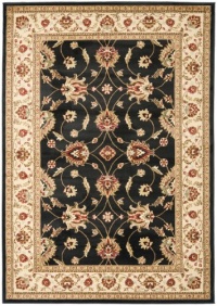 Safavieh Lyndhurst Collection LNH553-9012 Black and Ivory Area Rug, 4-Feet by 6-Feet