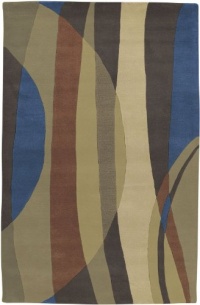 Area Rug 3x5 Rectangle Contemporary Charcoal Color - Surya Naya Rug from RugPal