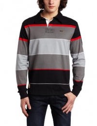 Rocawear Men's Long Sleeve Paul Rugby Jersey