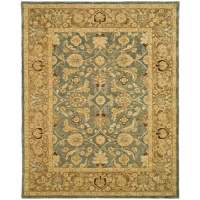 Safavieh Anatolia Collection Handmade Blue and Brown Hand-Spun Wool Area Rug, 6-Feet by 9-Feet