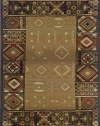 OW Sphinx Genesis Beige Green Rug Southwestern 5'3 x 7'6 (561Y1)