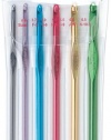 Susan Bates Silvalume Crochet Hook Set in Pouch Sizes F, G, H, I, J, K