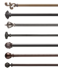 Give your room a put-together look with coordinating holdbacks that match the distinctive designs of the Umbra Extra Long Rod collection.