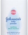 Johnson's Baby Powder, Pure Cornstarch, Aloe & Vitamin E, 22 Ounce (Pack of 2)