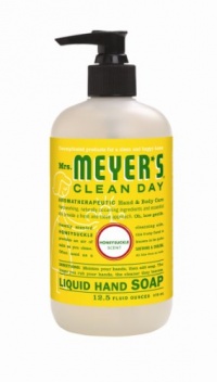 Mrs. Meyer's Clean Day Hand Soap Liquid, Honeysuckle, 12.5-Fluid Ounce Bottles (Pack of 6)