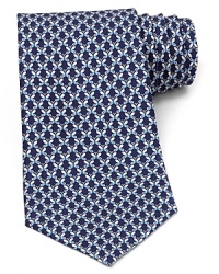 The Russian novelist Vladimir Nabokov, a longtime butterfly enthusiast, would be proud to wear this astute tie from Salvatore Ferragamo, rendered in sumptuous Italian silk for classic luxury.