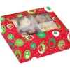 Christmas Print Cupcake Box w/Window