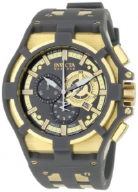 Invicta Men's 0637 Reserve Collection Akula Chronograph Grey Dial Grey Polyurethane Watch