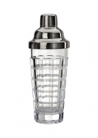 Thomas O'Brien by Reed & Barton Darby Crystal Martini Shaker, Clear/Silver