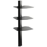 OmniMount Tria 3 Shelf Wall System, Black