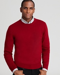 Forever classic, a cashmere crewneck boasts inimitable softness for the ultimate in luxury. Shore up your sweater collection with this handsome design, perfect with casual and dress shirts alike for all your relaxed and refined activities.