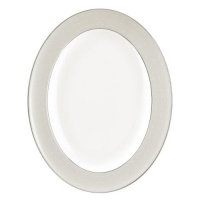 Monique Lhuillier for Royal Doulton ?toile Platinum 13-1/2-Inch Platter