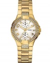 Guess LGuess Women's U13002L1 Gold Gold Tone Stainles-Steel Quartz Watch with White Dial