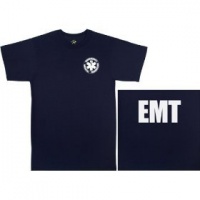 6337 NAVY BLUE 2-SIDED E.M.T. T-SHIRT