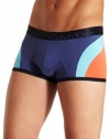 Calvin Klein Men's Bold Micro Limited Edition Low Rise Trunk, Maui Blue Color Block Multi, X-Large