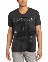 Calvin Klein Jeans Men's Smoking Girls Short Sleeve V-Neck Tee