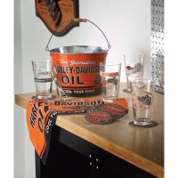 Harley-Davidson Oil Can Pint Glass Gift Set