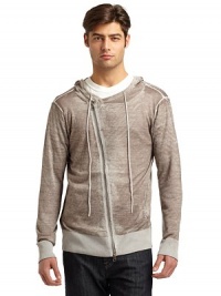 THE LOOKAllover faded underprintRibbed knit trimHooded backFront zip closureDual seam pocketsTHE MATERIALMerino woolCARE & ORIGINHand washImportedThis item was originally available for purchase at Saks Fifth Avenue OFF 5TH stores. 