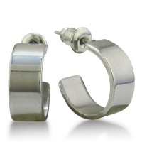 Crazy Low Price! Classic Stainless Steel Huggy Hoop Earrings