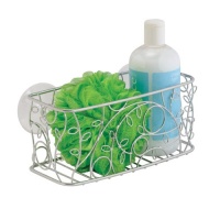 InterDesign Twigz Suction Basket, Silver