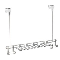 InterDesign Classico Over-the-Door Tie and Belt Rack, Chrome