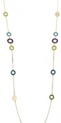 Kenneth Cole New York Modern Geo Geometric Bead Long Illusion Necklace