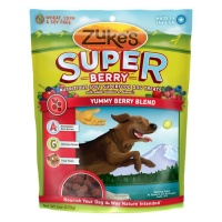 Zuke's Supers All Natural Nutritious Soft Superfood Dog Treat, Yummy Berry Blend, 6-Ounce