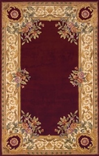 Momeni Harmony Burgundy Rug Round 4'