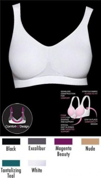 Bali Women's Comfort Revolution Smart Sizes Shaping Wirefree Bra 3488-M-Magenta Beauty