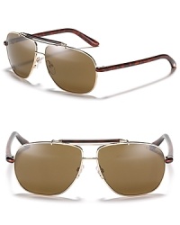 Tom Ford's new take on the iconic aviator featuring a statement-making double bar design.