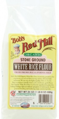 Bob's Red Mill White Rice Flour, Organic, 24-Ounce Packages (Pack of 4)