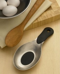 Amco Stainless Steel with Silicone Bottom Spoon Rest