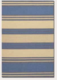 Couristan 3071/0123 Five Seasons South Padre/Blue-Cream 9-Feet 2-Inch by 12-Feet Area Rug