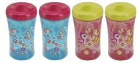 NUK Gerber Graduates 4 Count Advance Hard Spout Sippy Cups, Girl, 10 Ounce