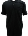 Kenneth Cole New York Men's Polo (Black, XL)