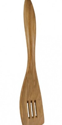 Berard French Olive Wood 12-1/2-Inch Handcrafted Slotted Wood Spatula, Terra Collection