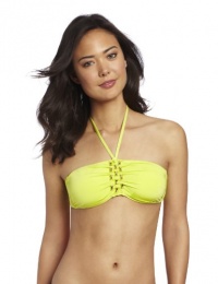 Trina Turk Women's Tokyo Bay Solids Bandeau, Citron, 10