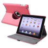 eForCity 360-degree Swivel Leather Case Compatible with Apple® iPad® 2 / iPad® 3rd Gen / The new iPad® / iPad® with Retina display / iPad® 4, Hot Pink