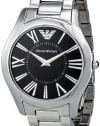 Emporio Armani Men's AR2022 Slim Black Lacquered Dial Watch