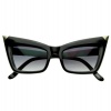 Super Cateye NYC Designer Inspired Fashion Cat Eye Sharp High-Pointed Sunglasses