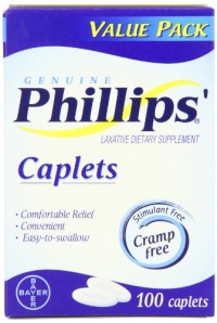 Phillips' Laxative Caplets  100-Count