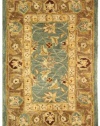 Safavieh Anatolia Collection AN549B-2 Handmade Blue and Brown Hand-Spun Wool Area Rug, 2-Feet by 3-Feet