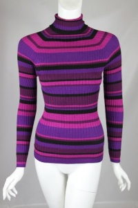 INC International Concepts Womens Petite Berry Striped Sweater XS