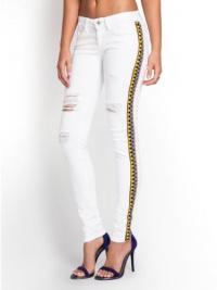 GUESS Brittney Skinny White Embellished Jeans