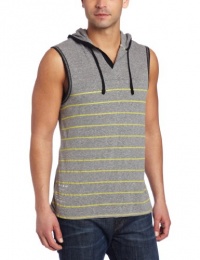 Marc Ecko Cut & Sew Men's Striped Sleeveless Hoodie