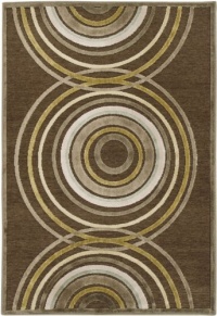 Area Rug 2x3 Rectangle Contemporary Mushroom-Gray Blue Color - Surya Basilica Rug from RugPal